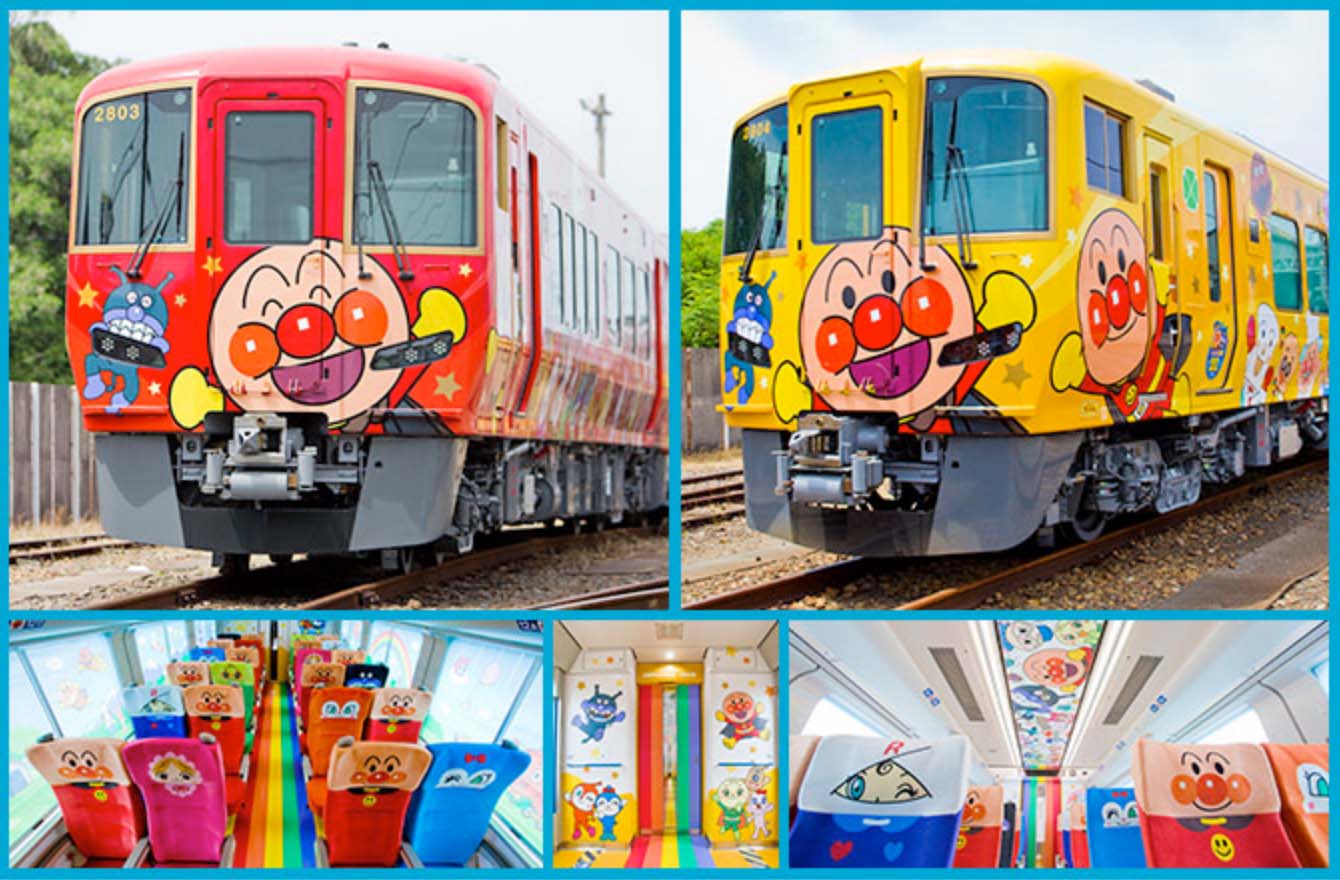 Dosan Line “Red” & “Yellow” Anpanman Trains